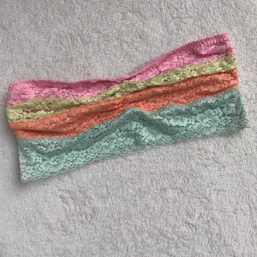 PINK Victoria Secret lace bandeau size medium